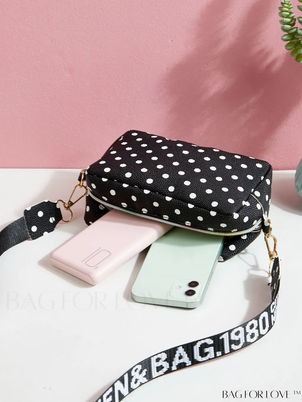 BagForLove - Compact Polka Dot Crossbody