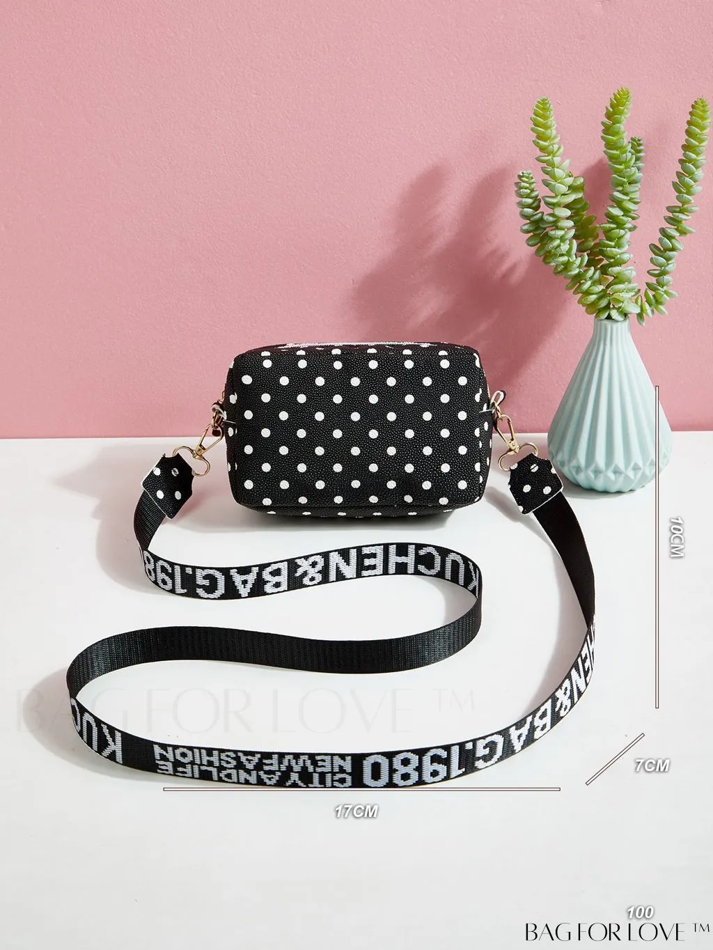 BagForLove - Compact Polka Dot Crossbody