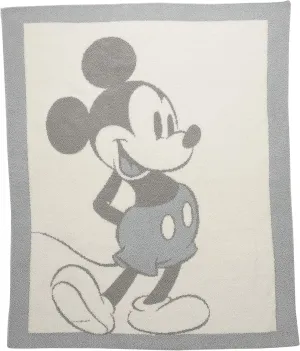 Barefoot Dreams CozyChic Vintage Mickey Mouse Baby Blanket Ocean Multi One Size