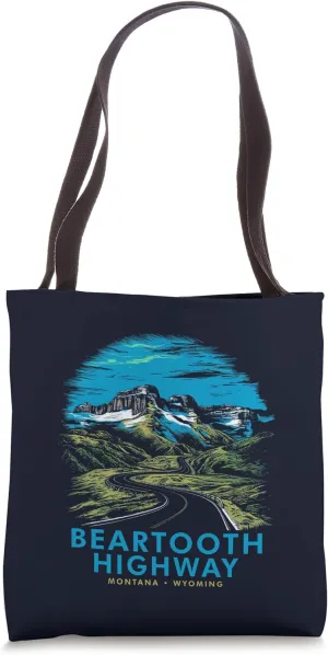 Beartooth Highway National Scenic Byway Mountains Tote Bag