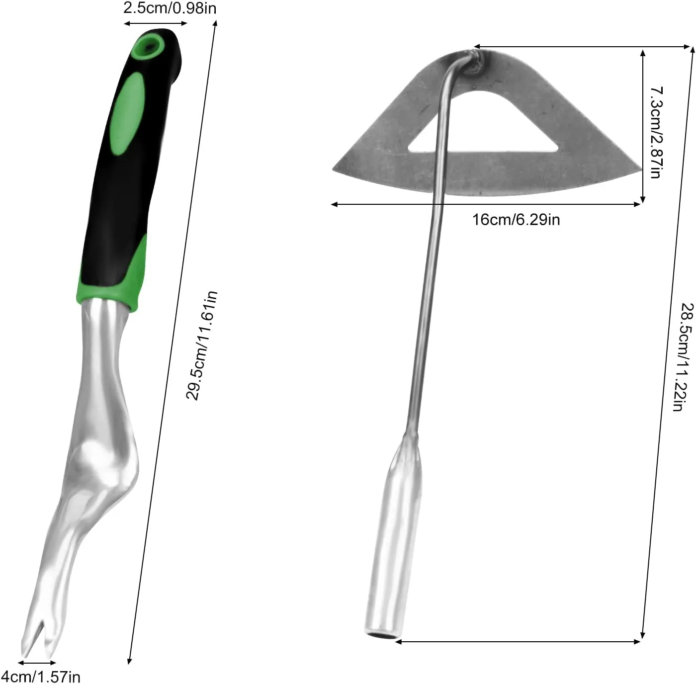 Beauty HAO  Manual Weed Puller Tool, Garden Hoe Tool Short Handle Easy Weeding and Soil Loosening, Hand Weeder Tool Set, Weeding Hollow Hoe, Manual Weed Remover Tools, Weed Pulling Tools Set for Garden