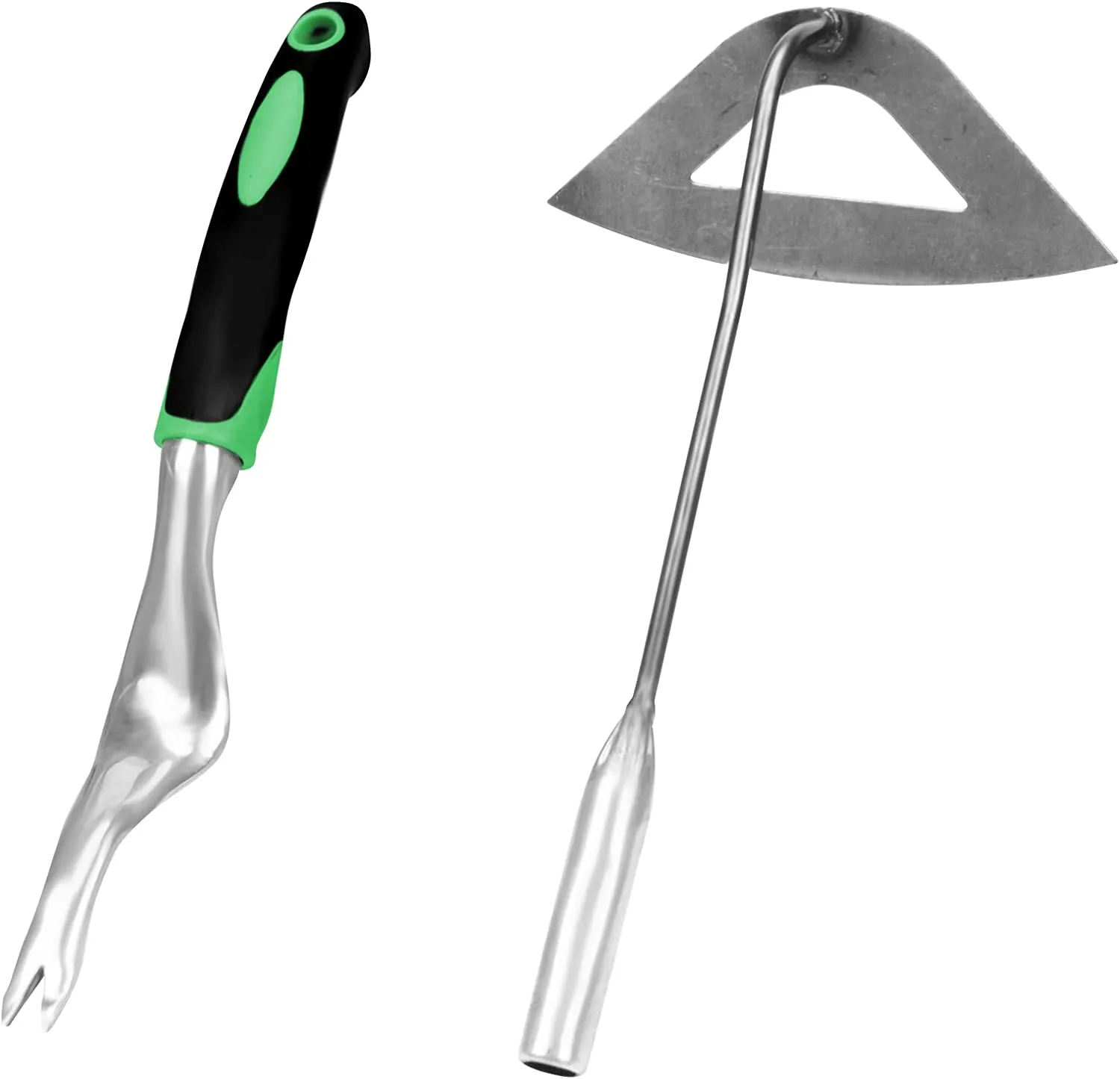 Beauty HAO  Manual Weed Puller Tool, Garden Hoe Tool Short Handle Easy Weeding and Soil Loosening, Hand Weeder Tool Set, Weeding Hollow Hoe, Manual Weed Remover Tools, Weed Pulling Tools Set for Garden