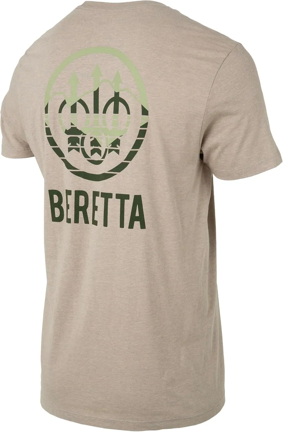 Beretta Men's Alps Retro Lightweight Breathable Cotton/Poly Blend Crewneck Casual Outdoor Hunting Short Sleeve T-Shirt