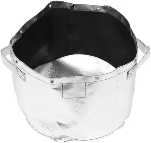 BESPORTBLE 1pc Compost Bucket Leaf Bag Garden Waste Basket Reusable Rolling Duffle Bag Hanging Compost Bin Vegetable Container Small Compost Bin Fallen Collapsible Trash Bag Lid Cloth Silver