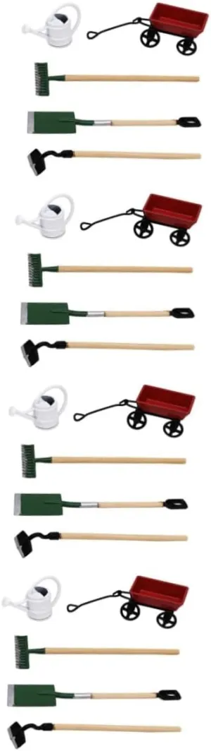 BESPORTBLE 2 Sets Mini House Garden Accessory Miniature Gardening Tools for Decor for Dollhouse Fairy Garden Enhances Imagination and Creativity