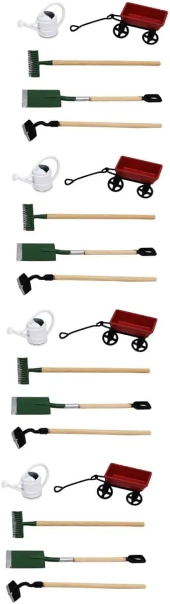 BESPORTBLE 2 Sets Mini House Garden Accessory Miniature Gardening Tools for Decor for Dollhouse Fairy Garden Enhances Imagination and Creativity