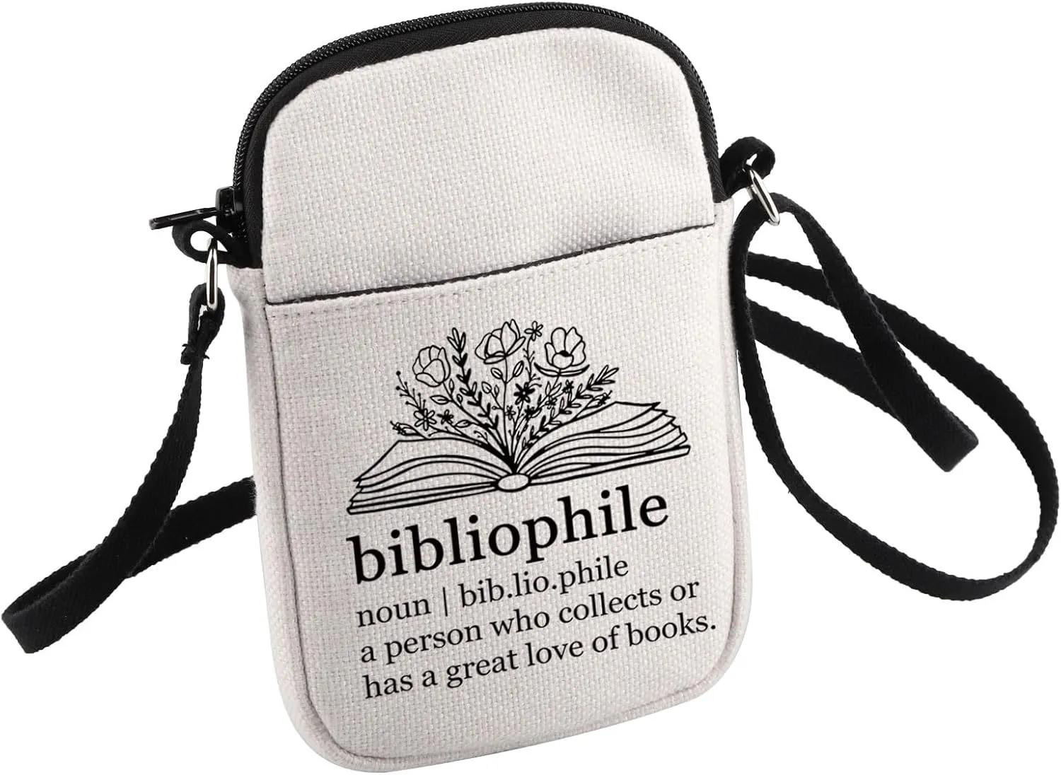 Bibliophile Society Crossbody Bag Book Lover Gift Bibliophile Meaning Small Sling Bag