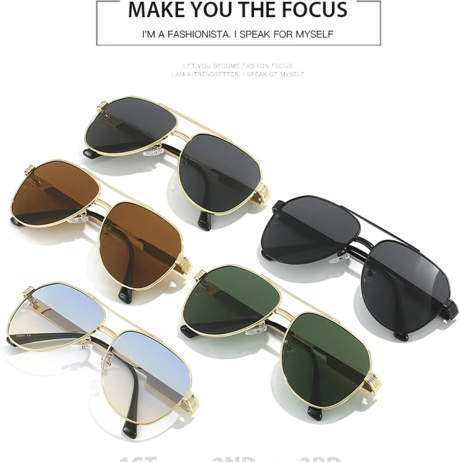 Big Frame Twin Bridge Sunglasses Women Men Luxury Outdoors Sports Fishing Sun Glasses Uv400