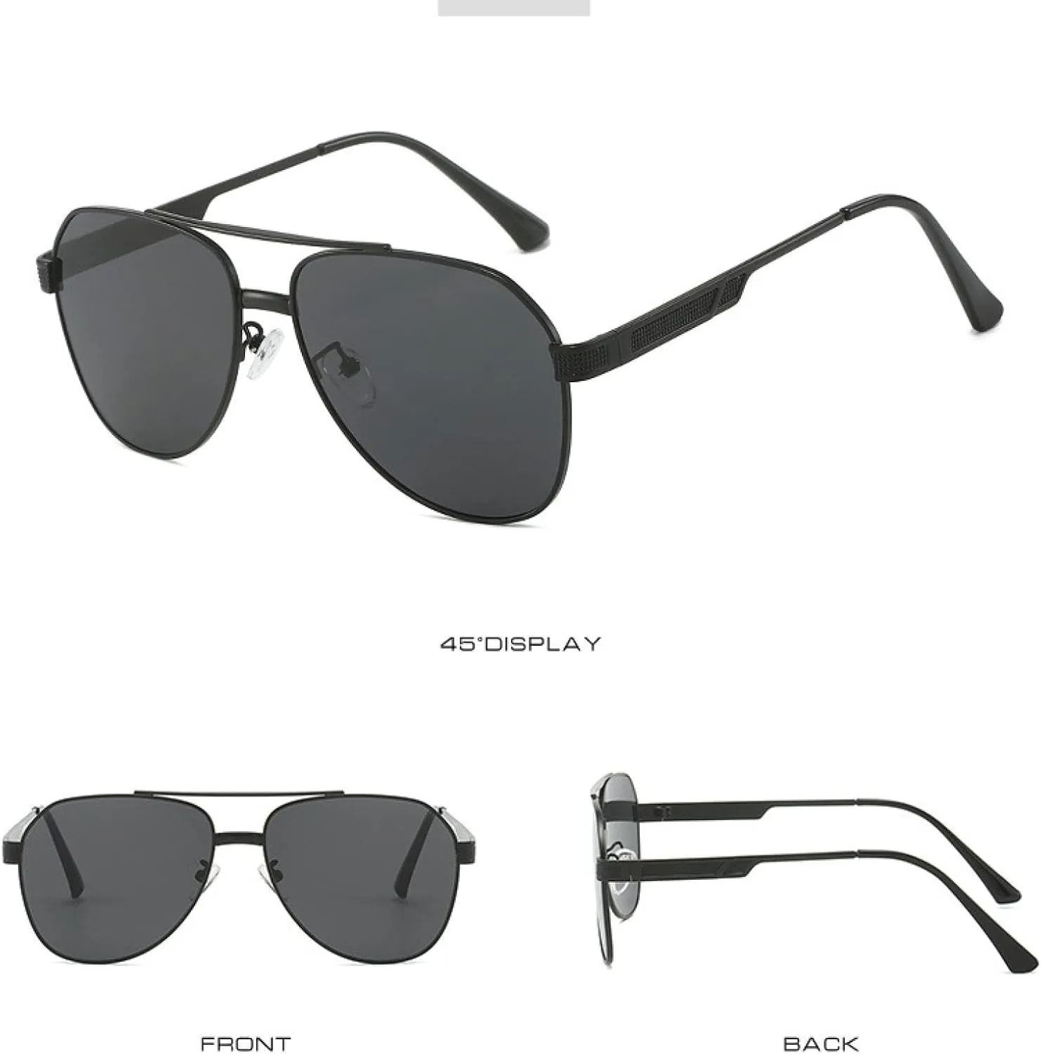 Big Frame Twin Bridge Sunglasses Women Men Luxury Outdoors Sports Fishing Sun Glasses Uv400
