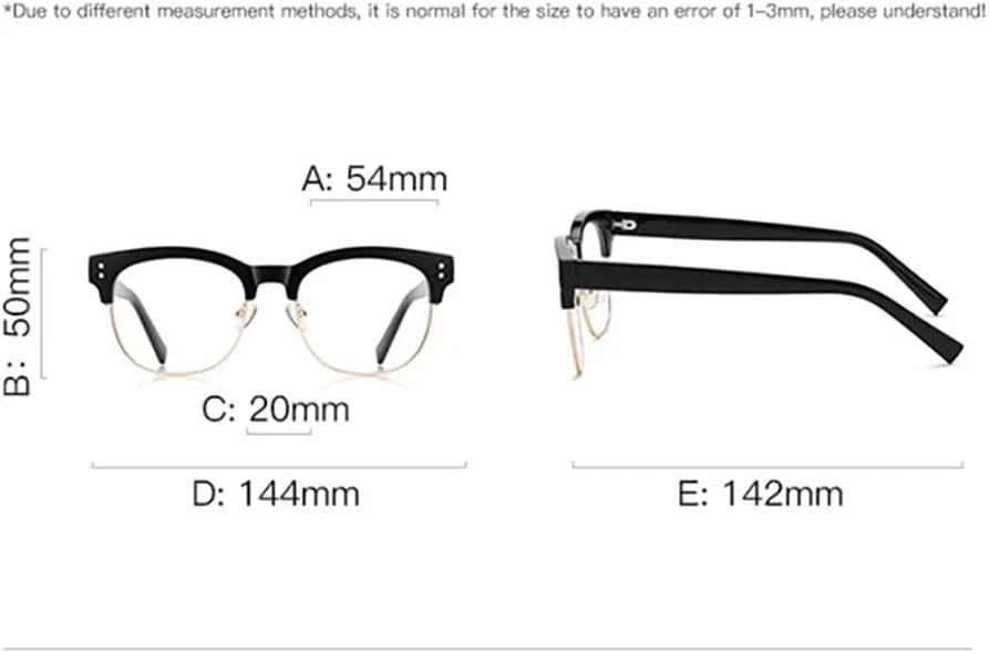 big glasses frame for men clear lens retro glasses CP acetate male accessories(1,One Size)