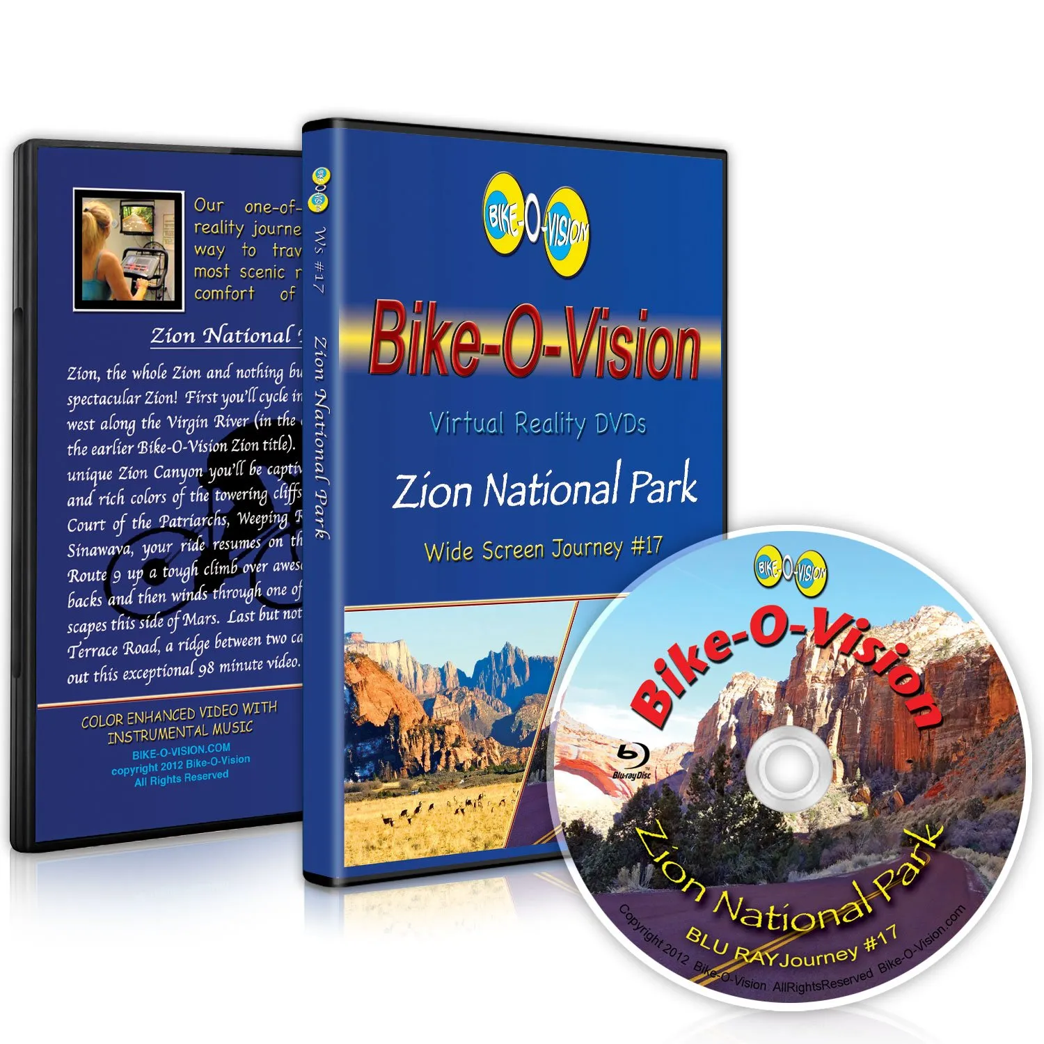 Bike-O-Vision - Virtual Cycling Adventure - Zion National Park - Perfect for Indoor Cycling and Treadmill Workouts - Cardio Fitness Scenery Video #17