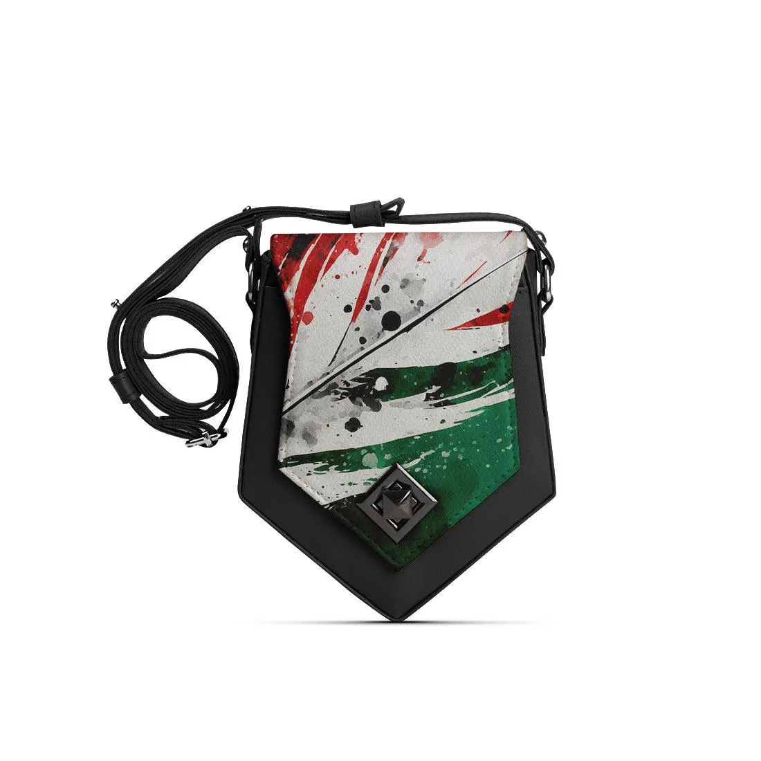 Black Triangles Crossbag Palestine
