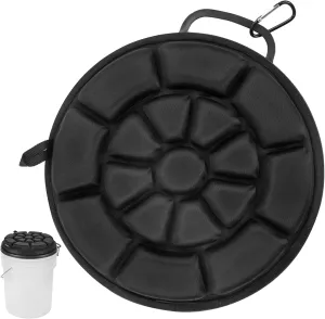 BLISSWILL Outdoor 5 Gallon Bucket Seat - 360° Swivel, Comfortable Foam Cushion for Hunting, Fishing, Gardening, Camping sportsman's Bucket lid