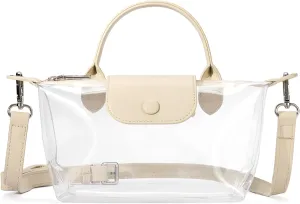 BOSTANTEN Clear Bag for Stadium Approved Small Crossbody Purse Handbags for Concerts Sports Events