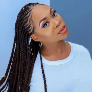 Braided Wigs for Black Women Box Braids Wig Fully Long Black Handmade 13x3 Lace Front Realistic Hand-Braided Wig Lightweight Synthetic Lace Frontal Black Cornrow Twisted 26 Inch