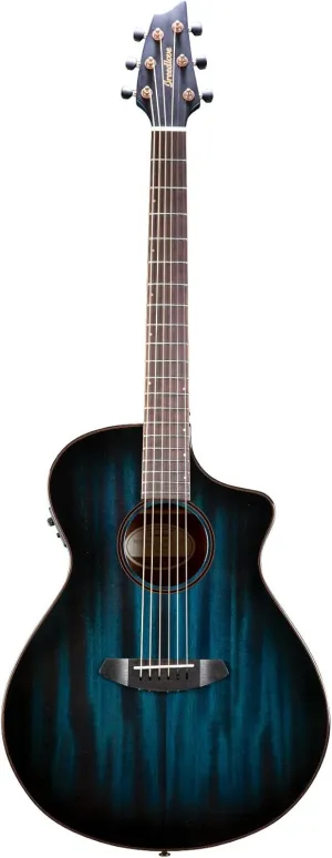 Breedlove Rainforest S Concert CE African Mahogany Soft Cutaway 6-String Acoustic Electric Guitar with Fishman Presys I Electronics (Papillon)