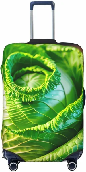 Bright Cabbage Print Suitcase Decoraitve Covers Washable Suitcase Cover Travel Luggage Accessories