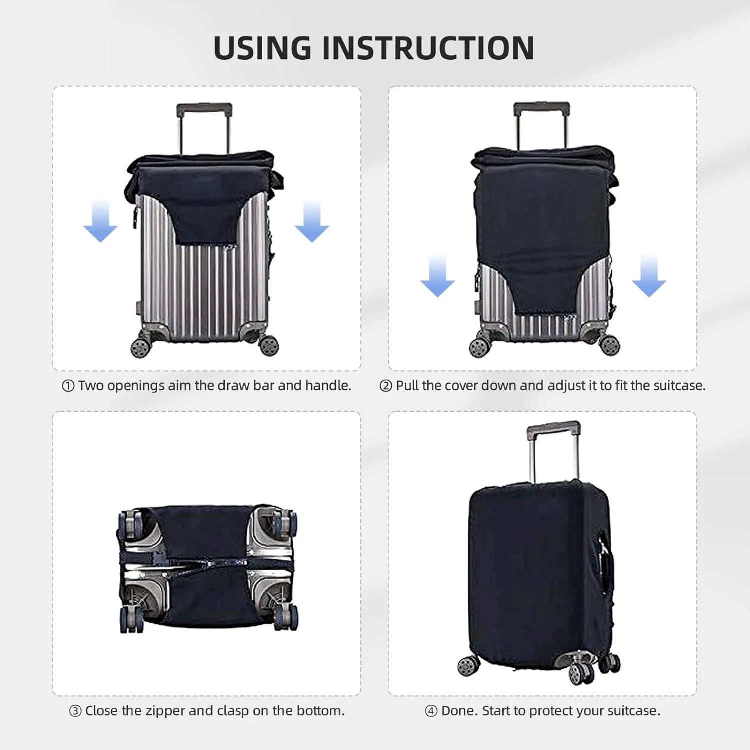 Bright Cabbage Print Suitcase Decoraitve Covers Washable Suitcase Cover Travel Luggage Accessories