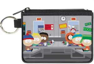 Buckle-Down South Park Wallet, Coin Purse, South Park Boys Group Cafeteria Table Scene, Canvas