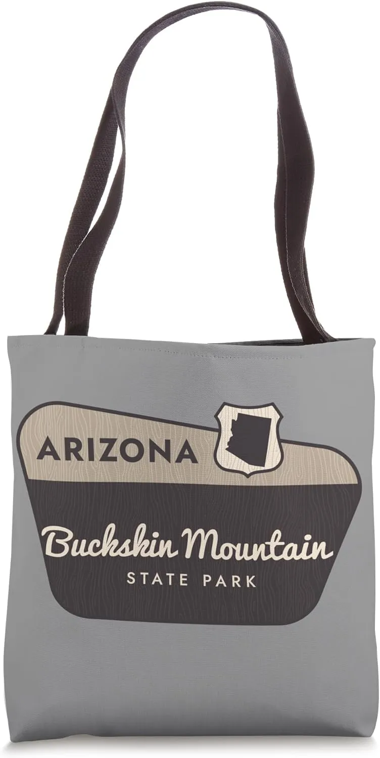 Buckskin Mountain State Park Arizona Welcome Sign Vacation Tote Bag