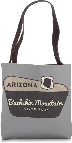 Buckskin Mountain State Park Arizona Welcome Sign Vacation Tote Bag