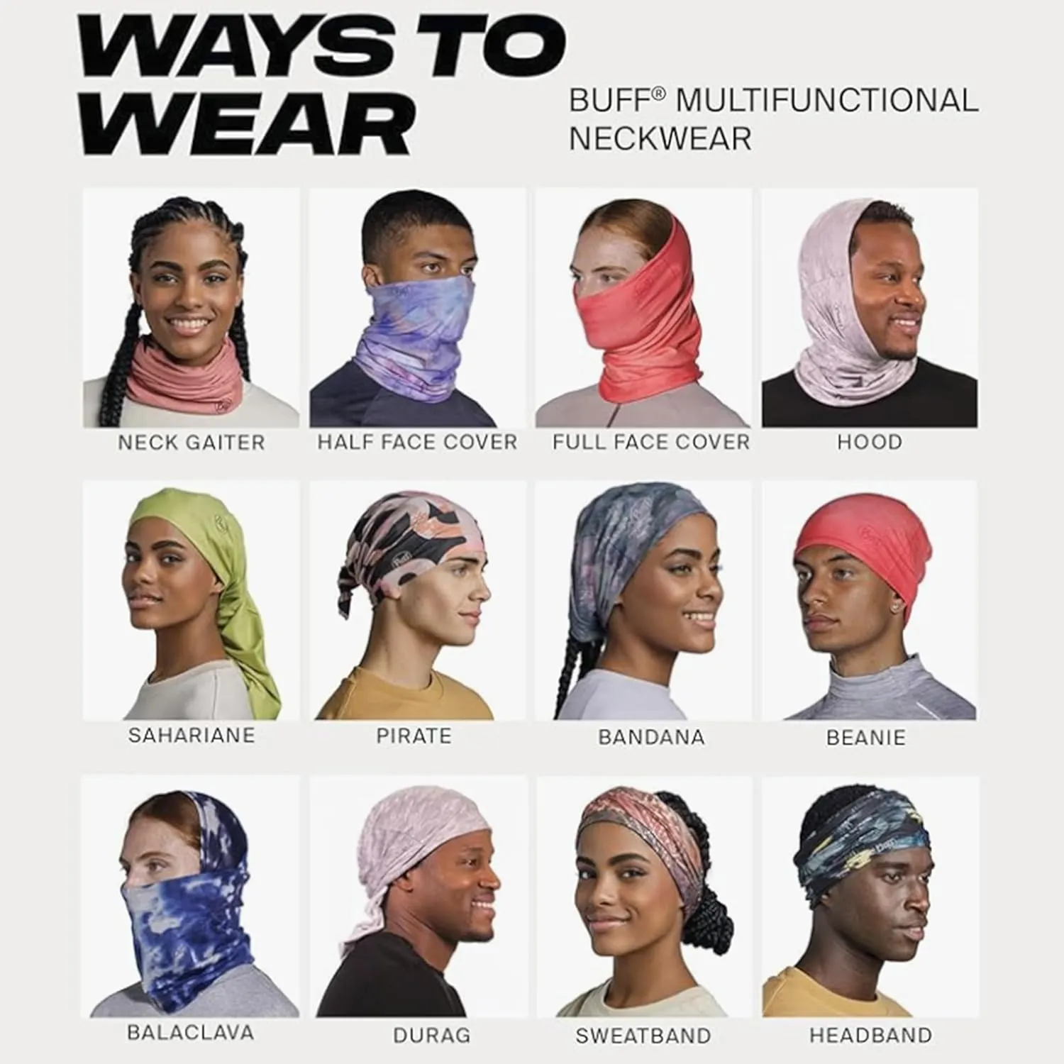 BUFF CoolNet UV Neck Gaiter, UPF 50 Sun Protection, Breathable, Versatile, Quick Dry Face Mask, National Park, Adult Size