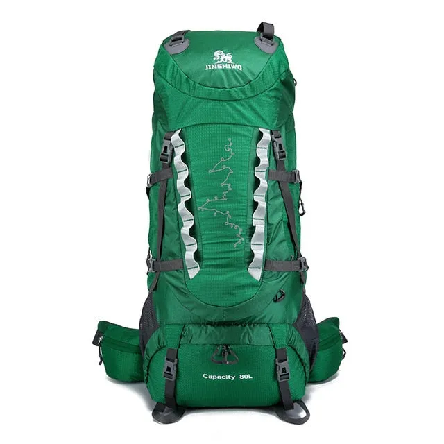 Camping Artistic Hiking Ergonomic Backpacks 80L