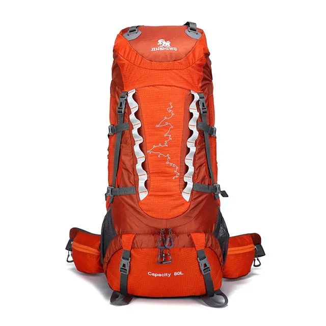 Camping Artistic Hiking Ergonomic Backpacks 80L
