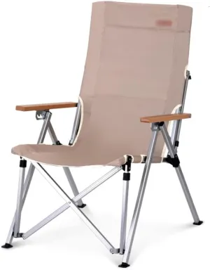 Camping Chair Camping Chair Recliner Lightweight Comfortable Beach Chair with High Back Design, Adjustable Angle Folding Fishing Chair, Lawn Chair with Back Pockets, Supports 300lbs