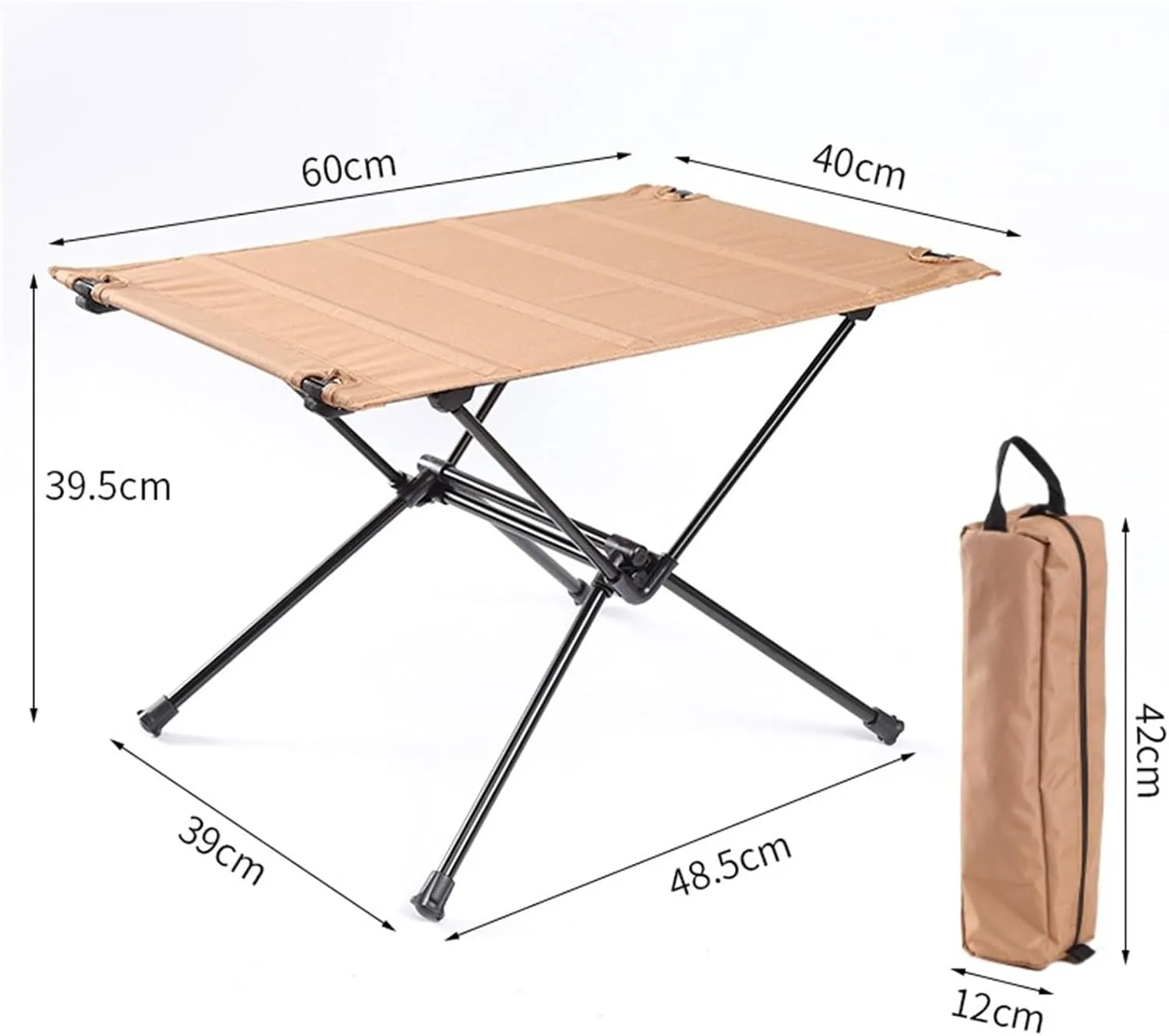 Camping Table Folding Tables Portable Camping Table Folding Side Table Aluminum for Outdoor Travel Hiking Picnic Table Foldable Table