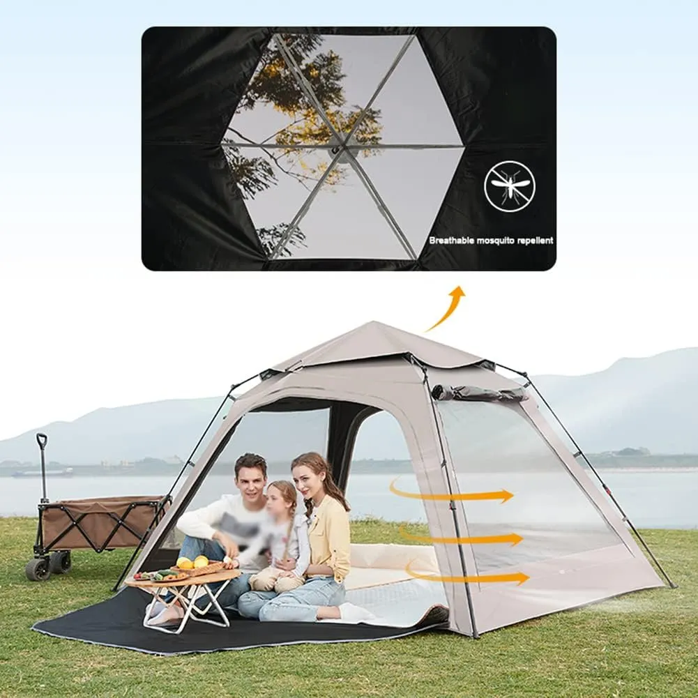 Camping Tent Waterproof & Windproof 3 Seasons Lightweight Backpacking Tent Suitable for Outdoor,Hiking,Glamping - Easy Setup Removable Rainfly Portable Tent