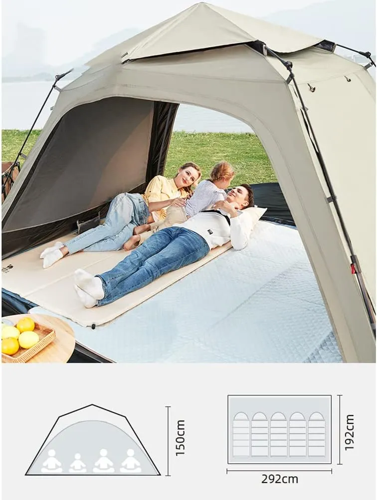 Camping Tent Waterproof & Windproof 3 Seasons Lightweight Backpacking Tent Suitable for Outdoor,Hiking,Glamping - Easy Setup Removable Rainfly Portable Tent