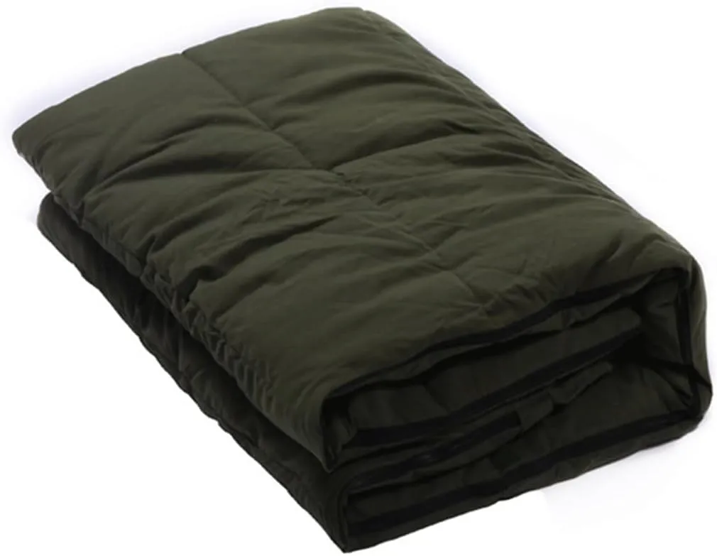 Camping Warm Sleeping Bag Outdoor Long Canvas Insulated Liner Single Wide Envelope Sleeping Bag with Hood