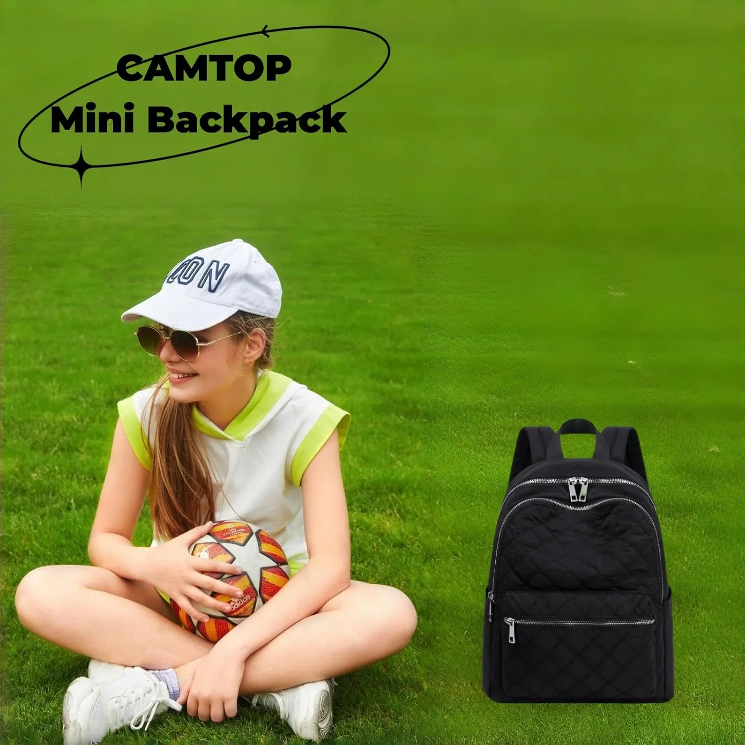 CAMTOP Mini Backpack Small Backpack Purse for Women Lightweight Cute Fashion Backpack Bookbag Daypack for Travel Shopping