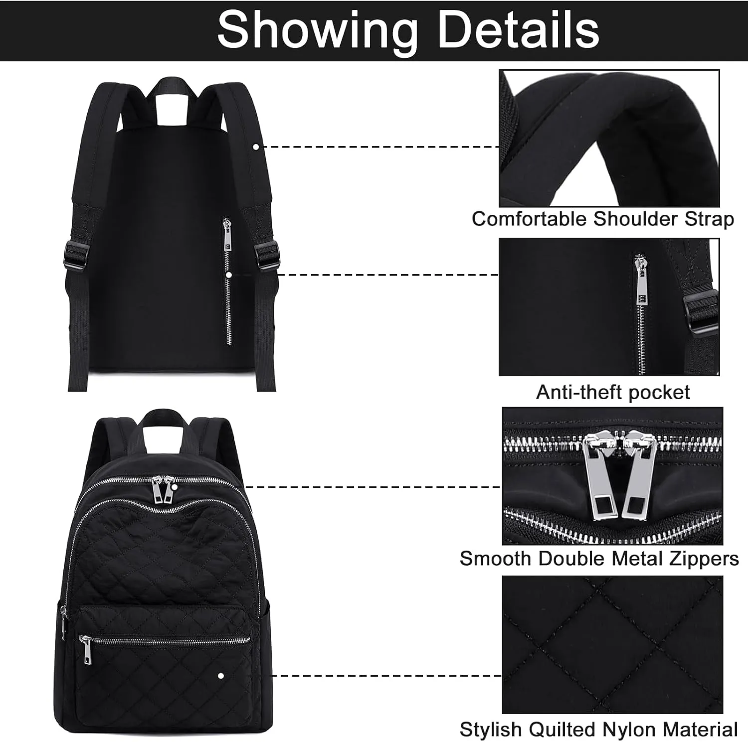 CAMTOP Mini Backpack Small Backpack Purse for Women Lightweight Cute Fashion Backpack Bookbag Daypack for Travel Shopping