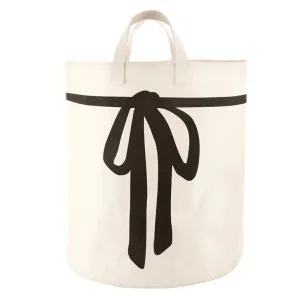 Canvas Storage Tote - Bow