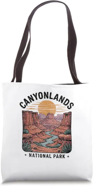 Canyonlands National Park Vintage Travel Adventure USA Tote Bag