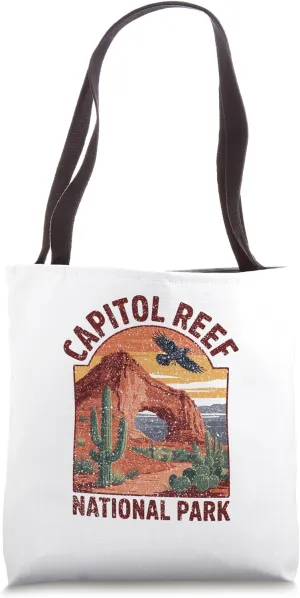 Capitol Reef National Park Hiking Adventure Outdoors USA Tote Bag