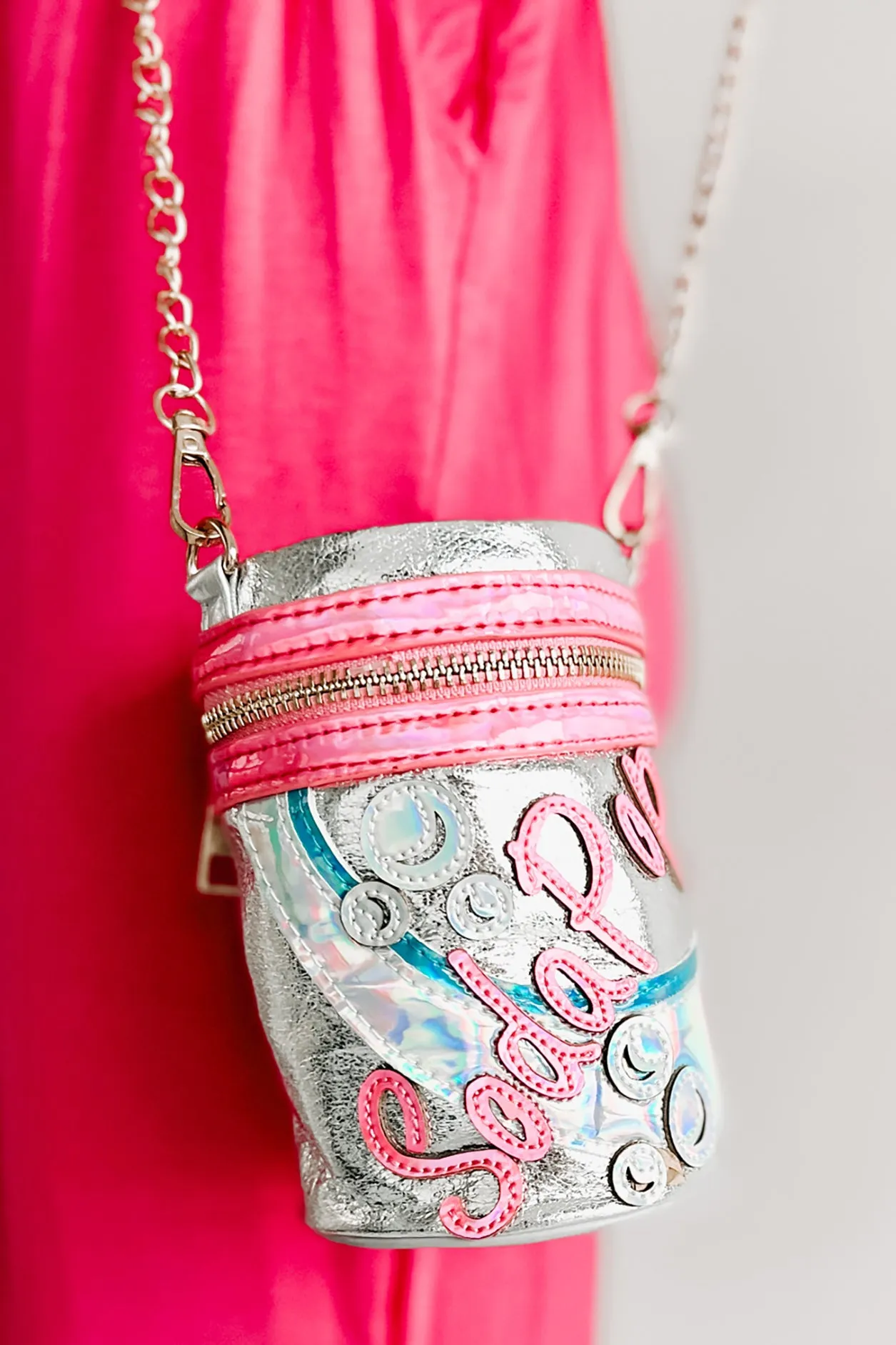 Carbonated Cuteness Soda Pop Crossbody (Silver)