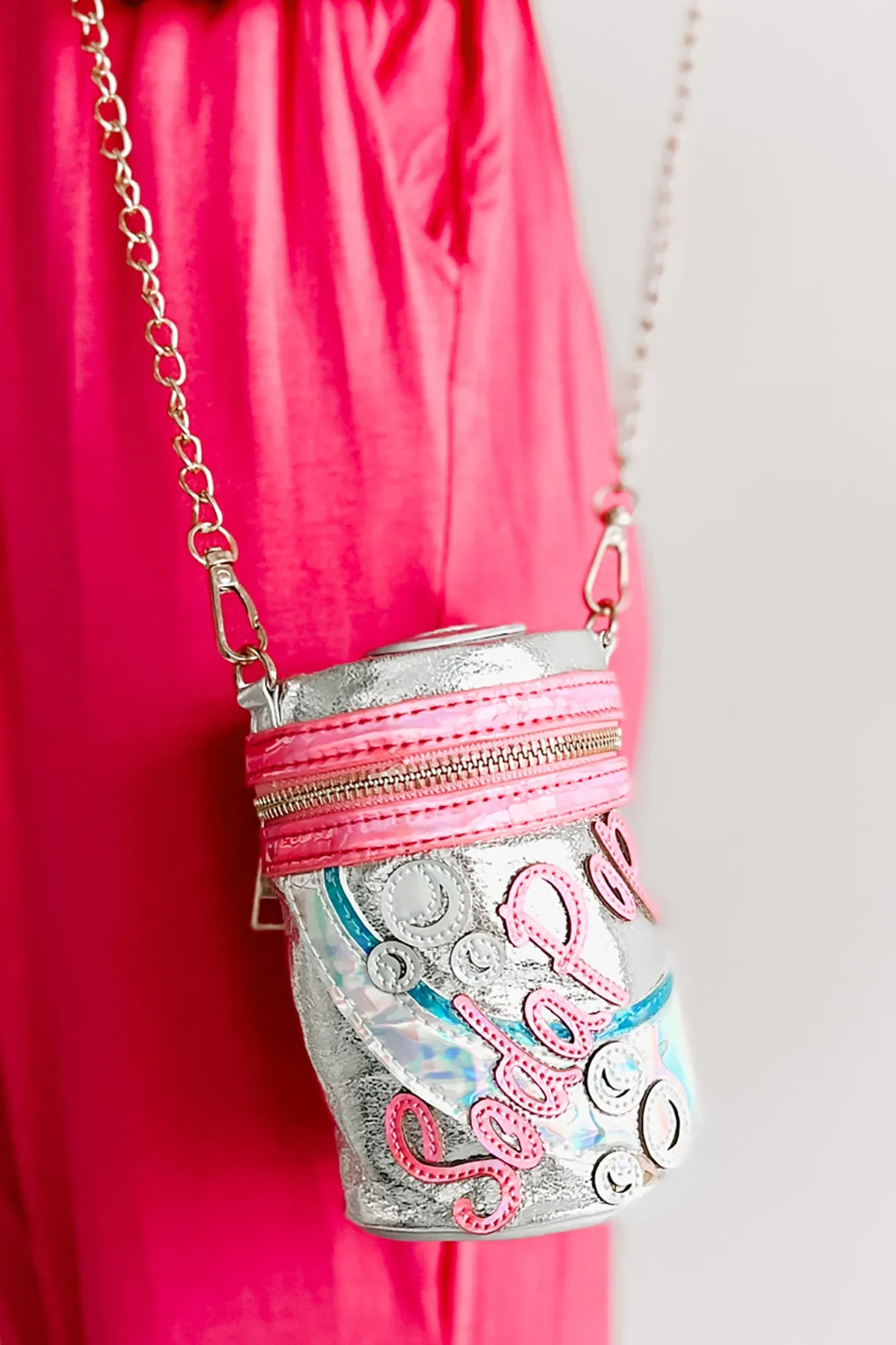 Carbonated Cuteness Soda Pop Crossbody (Silver)