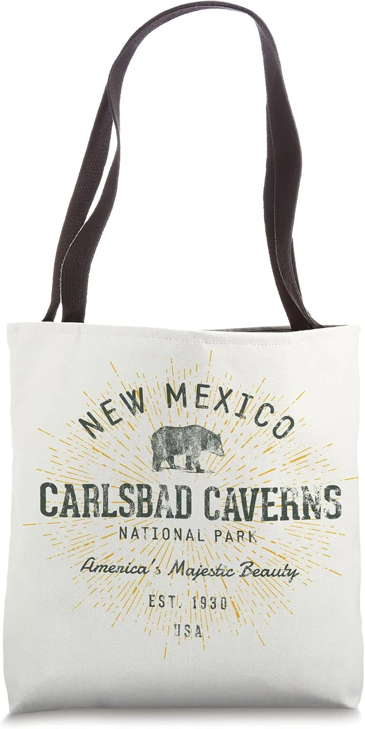 Carlsbad Caverns NM Vintage Carlsbad Caverns National Park Tote Bag