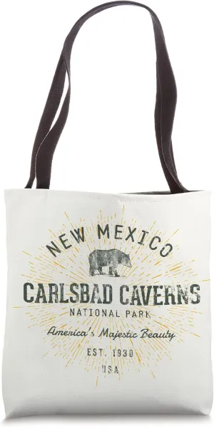 Carlsbad Caverns NM Vintage Carlsbad Caverns National Park Tote Bag