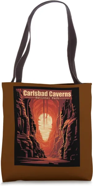 Carlsbad Caverns Poster Style National Park New Mexico Tote Bag