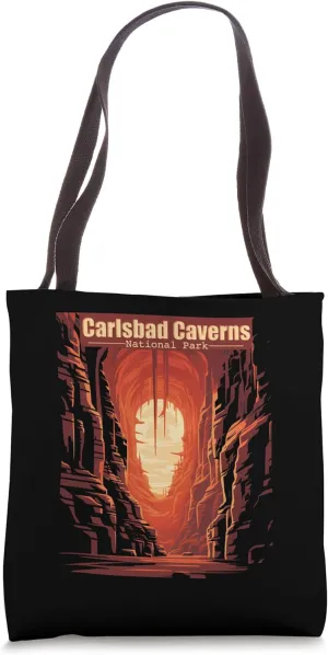 Carlsbad Caverns Poster Style National Park New Mexico Tote Bag