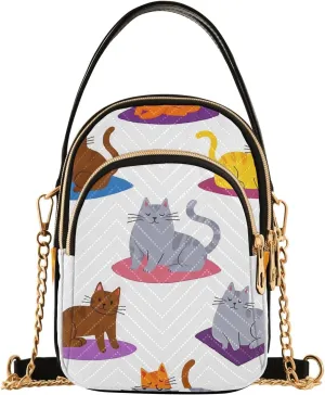 Cartoon Quilted Crossbody Bag Small Shoulder Purse Women's Handbags Phone Purse with Chain