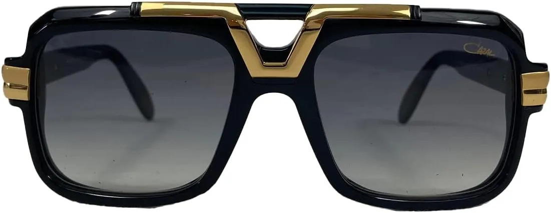 Cazal 664 Sunglasses 001SG Black/Grey Gradient Lens 56mm