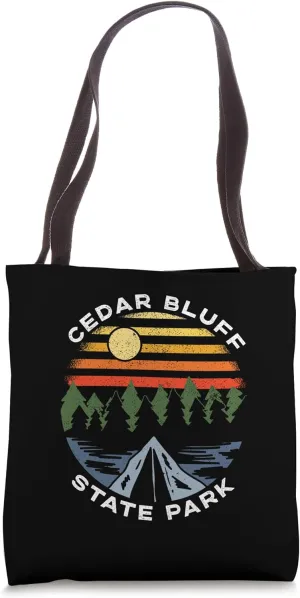 Cedar Bluff State Park Kansas Forest Camping Vacation Tote Bag