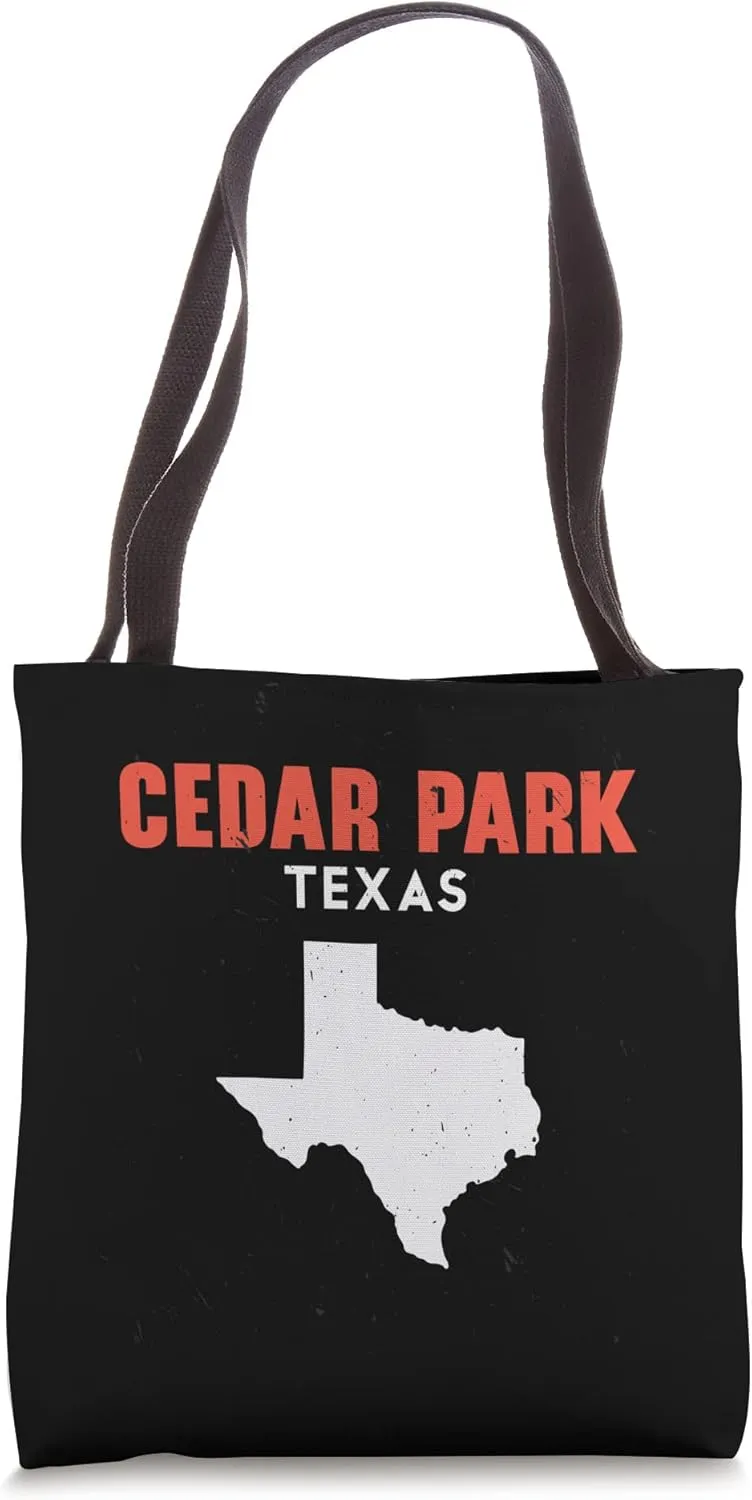 Cedar Park Texas USA State America Travel Texan Tote Bag