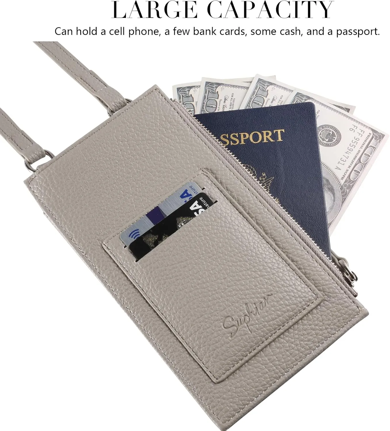 Cell Phone Purse Wallet Small Crossbody Bags for Women with Adjustable Shoulder Straps and Card Slots