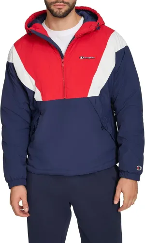 Champion Men's Color Block Lined Windbreaker with Hood